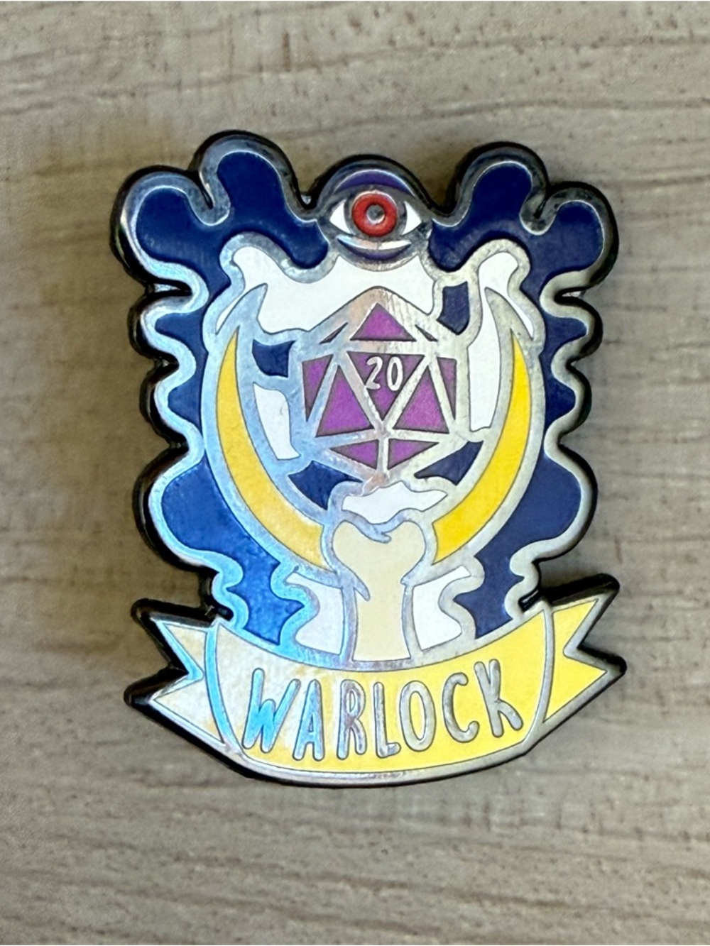 Banner Class Pin - Warlock - Foam Brain Games Enamel Pin